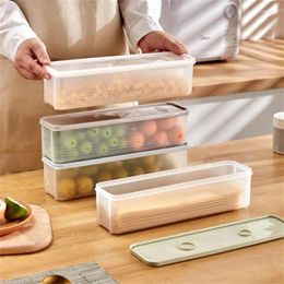 Storage Bottles Noodle Box Rectangular Plastic Refrigerator Food Preservation Kitchen Cereal With Lid Sealed