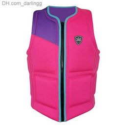 Life Vest Buoy Universal childrens outdoor chloroprene rubber life jacket water sports life vest kayak swimming drift safety swimsuitQ240412