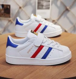 Casual Kids Shoes Child Sneakers Fashion Shell Head Styles Slip On Breathable Boys Girls Trainers Tenis Infantil 2107291872396