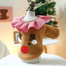 Dog Apparel Dogs Festival Coat Party Clothes For Christmas Pet Reindeer Costume Easy Wear Dressing Up Clothing Holiday Outfit 6XDE