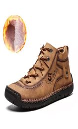 Winter Sneakers Comfortable Snow Boots Men Plush Warm Men039s Rubber Boots Outdoor Nonslip Mens Boots Shoes Plus Size 39482877960