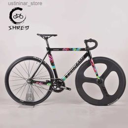 Bikes Ride-Ons New TSUNAMI SNM300 FIXED GEAR BIKE Aluminum Frame Single Speed Full Fixie Bike Track Bicycle Wheel With Industrial Bearing Hubs L47