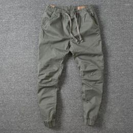 Men's Pants Simple Joggers Sporty Slim Cropped Skinny Male Men Overalls For Working