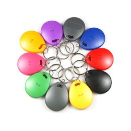 Keychains 100Pcs RFID Tag Key Fob Keyfobs Keychain Ring Token 125Khz ID Card Chip EM4100 gate door lock Access Control Attendance