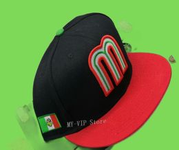 2021 Mexico Fitted Caps Letter M Hip Hop Size Hats Baseball Caps Adult Flat Peak For Men Women Full Closed5814909