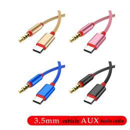 USB Type C Audio Cable Type-C Male To 3.5mm Male Car AUX Audio Conversion Cable Adapter for Huawei Honor P20 Xiaomi