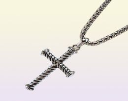 Necklaces Dy Cross Necklace Designer Men Women Jewellery Thread Pendant Style Mens45939104860651