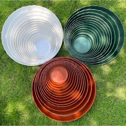 5Pcs Plant Pot Trays Flower Pot Base Thickened Round Flowerpot Drain Trays Home Garden Pots & Planters Supplies Inner Dia 9-22CM