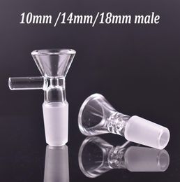 10mm 14mm 18mm male female Thick Bowl Piece for Glass Bong slides Funnel Bowls Pipes smoking bowls heady oil rigs pieces accessori5172702