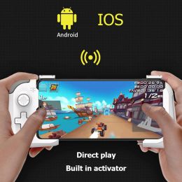 Gamepads PG9211 Mobile Phone Gamepad Bluetoothcompatible Game Controller Joystick for PUBG Game for Peace Honour of Kings Android iOS