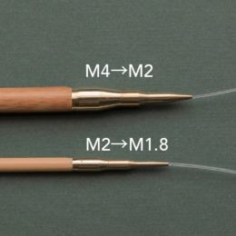 1Pair 5/10/12.5/14cm Japan Seeknit Shirotake Bamboo Interchangeable Knitting Needles Tips Knitting Spokes Circular Needles