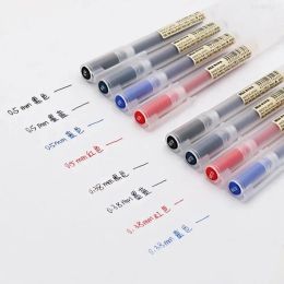 Pens 10Pcs 0.38/0.5mm Gel Pen Black/Red/Blue MUJI Ink Pens School Office Supply Stationery for Student Business Signature Ballpoint