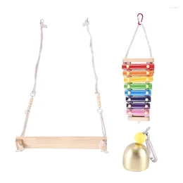 Other Bird Supplies Chicken Swing Toys And Xylophone Forpoultry Run Rooster Hens Chicks Pet Parrots Macaw Entertainment