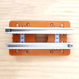 For 65mm Trimming Machine 2 In 1 Slotted Bracket Invisible Fasteners Wardrobe Cupboard Panel Punch Locator Aluminium with Scale