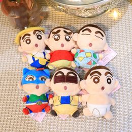 Hot selling cute 4-inch small new 10CM doll grab machine doll plush toy keychain pendant couple doll small gift doll bag pendant