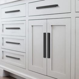 Minimalist Long Cabinet Door Handles 40-500mm Brushed Gold Silver T Bar Aluminium Cupboard Pulls Drawer Knob Furniture Hardware