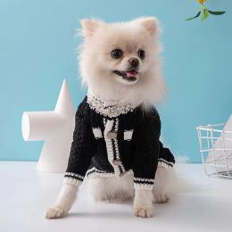 Fashion Designer Dog Clothes Brand Dog Apparel Warm Pet Sweater Classic Letter Cat Sweaters Puppy Sweatshirt Winter Coat for Small Dogs Kitten Cats Wholesale