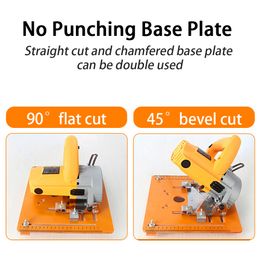 Cutting Machine Base Plate Slotted Bracket For Circular Saw Trimmer Machine Cutting Wood Router Cupboard Panel Punch Locator