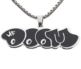 MF Doom Mm Black Tide Brand Pendant Necklace Men And Women HipHop Personality Couple Fashion AllMatch Jewelry Gift9645324