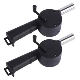 Tools 2 Pcs Blower Air Fire Camping Accessories Mini Barbecue Charcoal Grills Outdoor Picnic Supplies Plastic