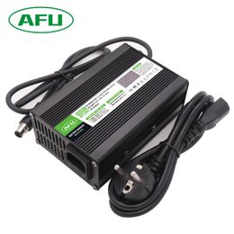 58.4V 3A LiFePO4 Battery Smart Charger For 16S 48V With Fan LiFePO4 Battery OLED Display Fast Charger