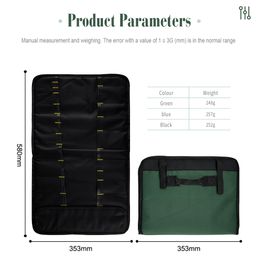 RZD 22 Slots Portable Chefs Knife Roll Bag Professional Oxford Cloth Cutlery Knives Holder Protector Kitchen Cooking Tool