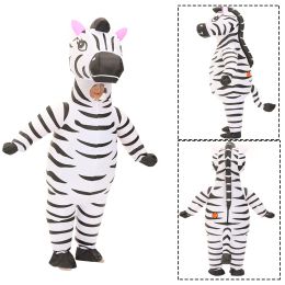 Adult Cute Animals Inflatable Costume Bunny Zebra Shark Bee Koala Cosplay Funny Suits For Halloween Purim Fancy Mascot Costumes