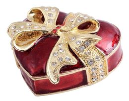 Heart shape trinket Jewellery box wedding Favour lover gifts013595175