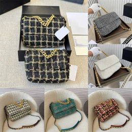 Chic Crossbody Designer Bag Women Thick Chian Shoulder Bags Purse Classic Diamond Luxurys Tote Bag Winter Messenger Purses 231015