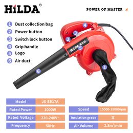 JS-EB17A Industrial Vacuum Air Blower 1000W Adjustable Speed Air Volume Dust Remover Cleaning Tool EU Plug