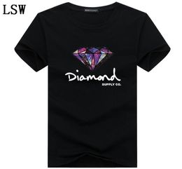 3D Diamond men short sleeve t shirt skateboard fashion brand clothing hip hop mens tops streetwear tee shirt HC21836570