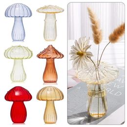 Vases Hydroponic Flower Bottle Simple Mushroom Glass Pumpkin Transparent Vase