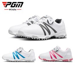 PGM Boys Girls Golf Shoes Waterproof Anti-slip Light Weight Soft and Breathable Universal Outdoor Sports Shoes XZ127