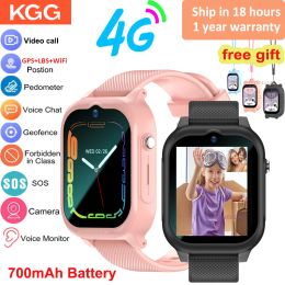 Watches New 4G Smart Watch Kids GPS WIFI Video Call SOS Child Smartwatch Camera Monitor Tracker Location Phone Watch Boys Girls Gifts