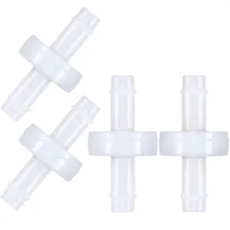 Bowls 4Pcs Cheque Valve PVDF Wear-Resistant One-Way For Fuel Gas Liquid Air 1/4 Inch 6 Mm