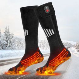 Socks Winter Heated Socks Thermal Stretchy Stockings Unisex Heating Foot Warmer Electric Socks Warm Socks Skiing 35 to 55°c No Battery