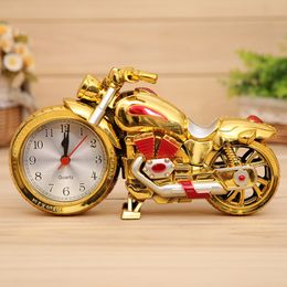 Creative Motorcycle Motorbike Pattern Alarm Clock Unique Personality Desk Clock Home Birthday Gift Cool Clock Home Decoration