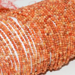 Loose Gemstones Natural Sponge Coral Faceted Round Beads 2.3mm