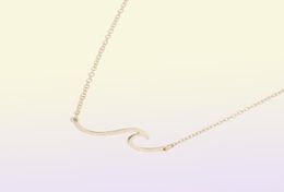 European and American jewelry long wave necklace only beautiful waves waves pendant clavicle chain beach surfers friend gifts889916103308