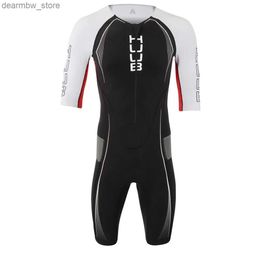 Cycling Jersey Sets Huub Men Cycling Jersey Triathlon Clothing Tri Suit Skinsuit Ropa Ciclismo Hombre Bike Body Sport Swim Run Jumpsuit L48