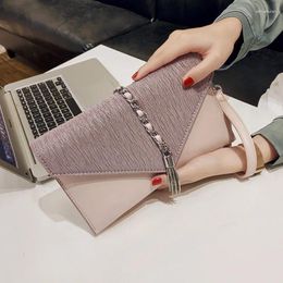 Evening Bags 2024 Designer Luxury PU Clutches Handbag Fashion Handheld Dress Dinner Bag Party Tassel Handbags