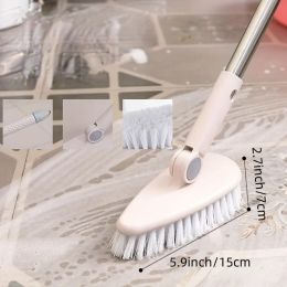Multifunctional Plastic Cleaning Brush Long Handle Stiff Bristle Floor Brush Toilet Tub and Tile - Cleaning Supplies