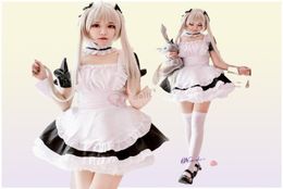 Crossdresser Sissy Maid Dress Anime Yosuga no Sora Kasugano Sora Cosplay Costume Women Men Kawaii Clothes For Halloween Party6028995