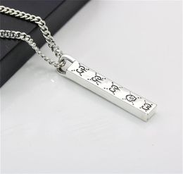 20 OFF designer jewelry Gu Qi personality Thai silver threedimensional rectangular Ghost Skull elf pendant men039s and women8537312