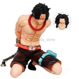 Comics Heroes 13cm One Piece Anime Figures PortgasD Ace Execution Figurine Pvc Statue Action Figure Collectible Model Doll Decoretion Toys 240413