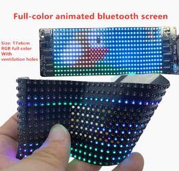 Bluetooth Full Color waterproof Programmable RGB Flexible led module 1236 pixel display matrix sign APP control LED matrix sn1641646