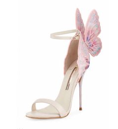 Brand Embroidery Angle Wing Sandals for women Sophia Webster Stiletto heel Ladies Summer s with box4659595