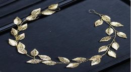 New European and American hair ornaments gold and silver leaves wedding gowns accessories bridal headbands etc1877871