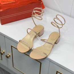 Sandals Sandals Famous Designer Women Stiletto sandals Narrow word band high-heeled sandals leather Designer high-heeled shoes 240412602Q