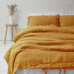 Bedding Sets Linen Home Textile Pure Natural Flax Set Bed Duvet Cover Sheet Pillowcase/bed